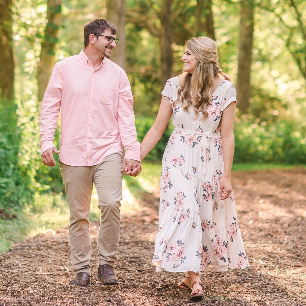 Free People White Floral Maxi